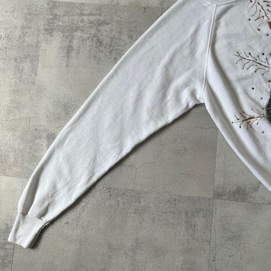 T*a様 90s USA製　Pennill　スウェット　アニマル 動物　猫 ネコ