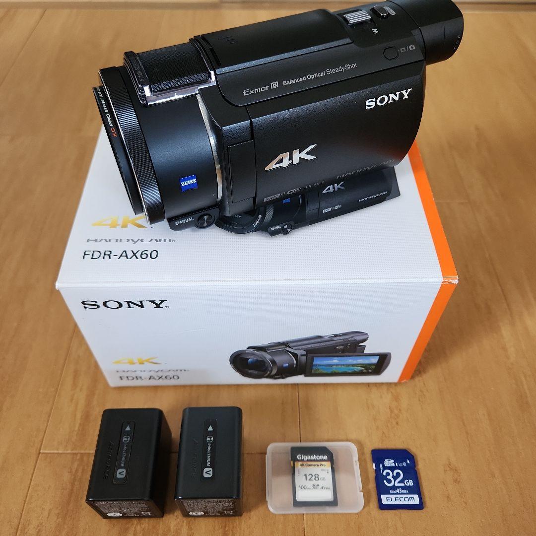 Sony FDR-AX60 4Kビデオカメラ 本体特別(フルセット)