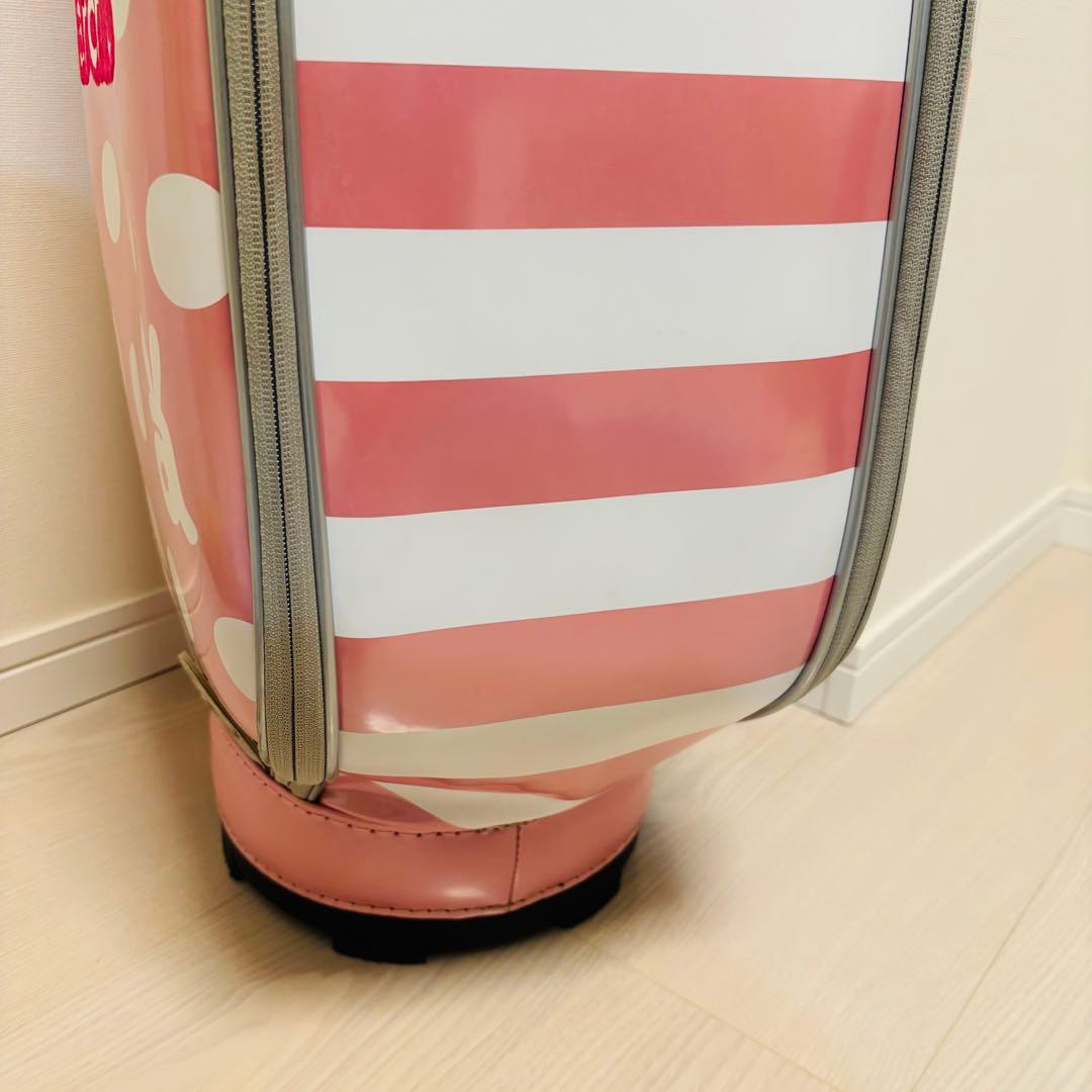 archivio ピンク ドット ゴルフバッグ ギャディバッグ