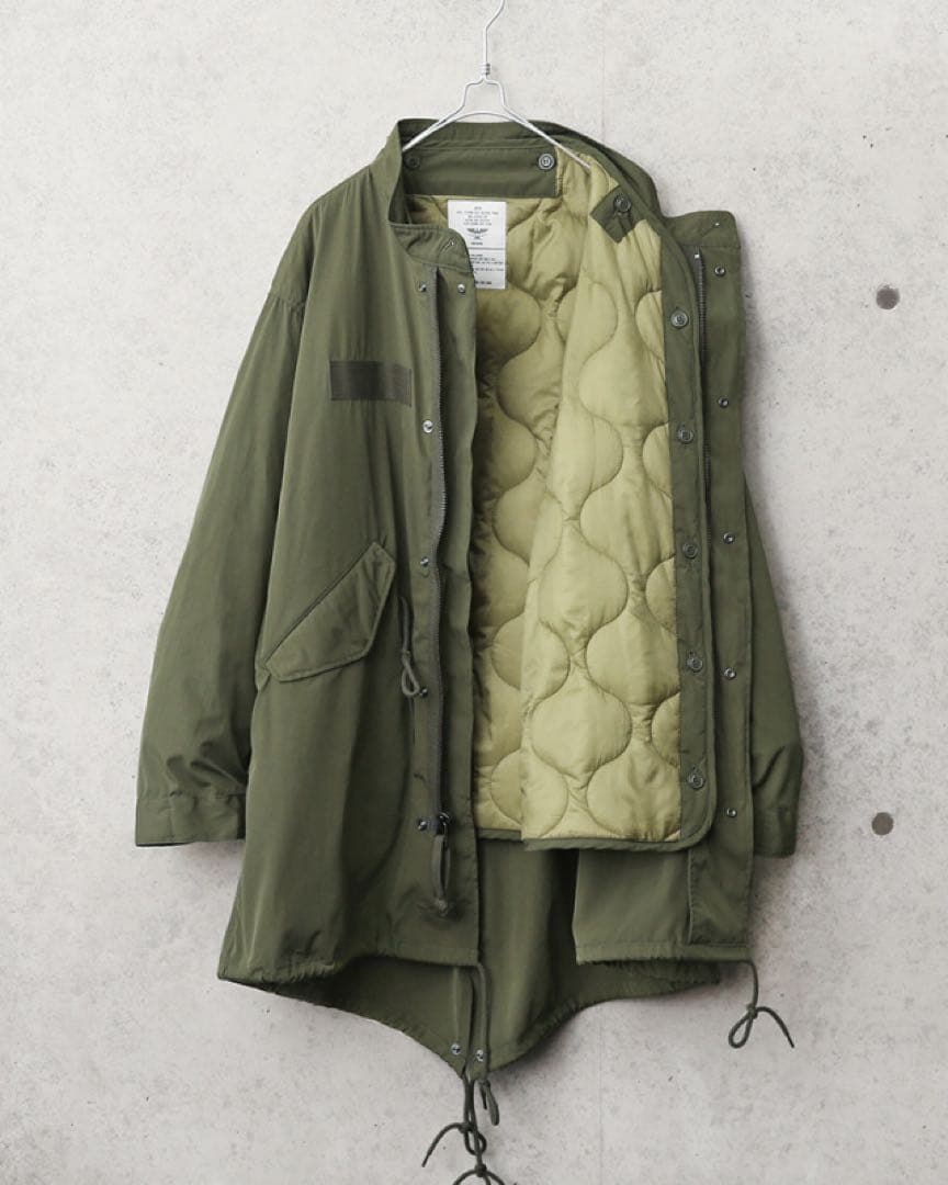新品　ヒューストン　フィッシュテール M65 モッズコート　Lサイズ　オリーブ