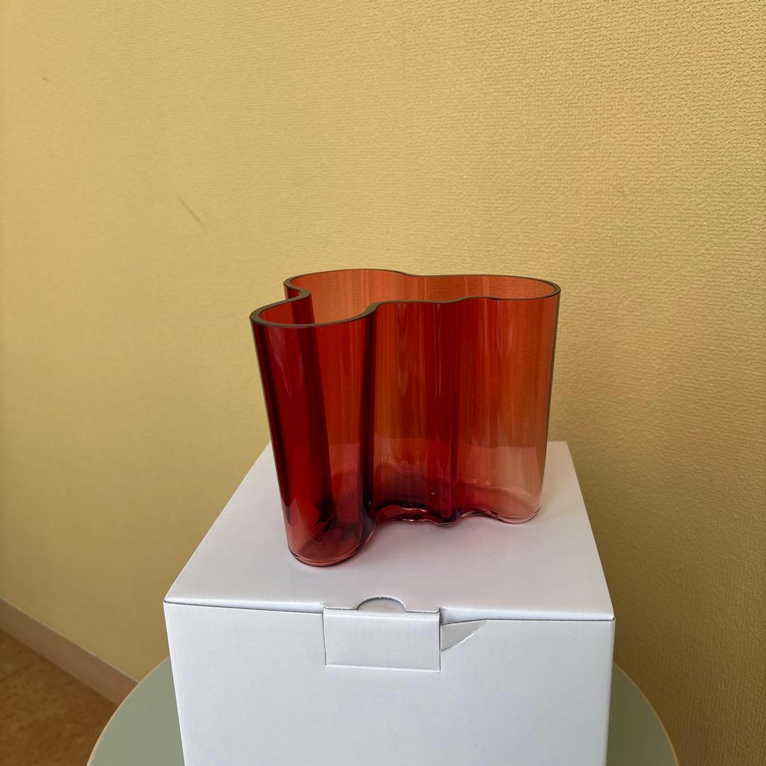 【未使用】イッタラ アルヴァ アアルト ベース クランベリー120