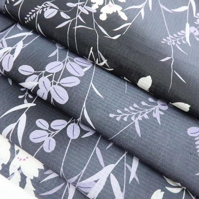 専用Y3130◆美品 洗える夏着物 紅梅 桜 蝶 小紋 高級浴衣