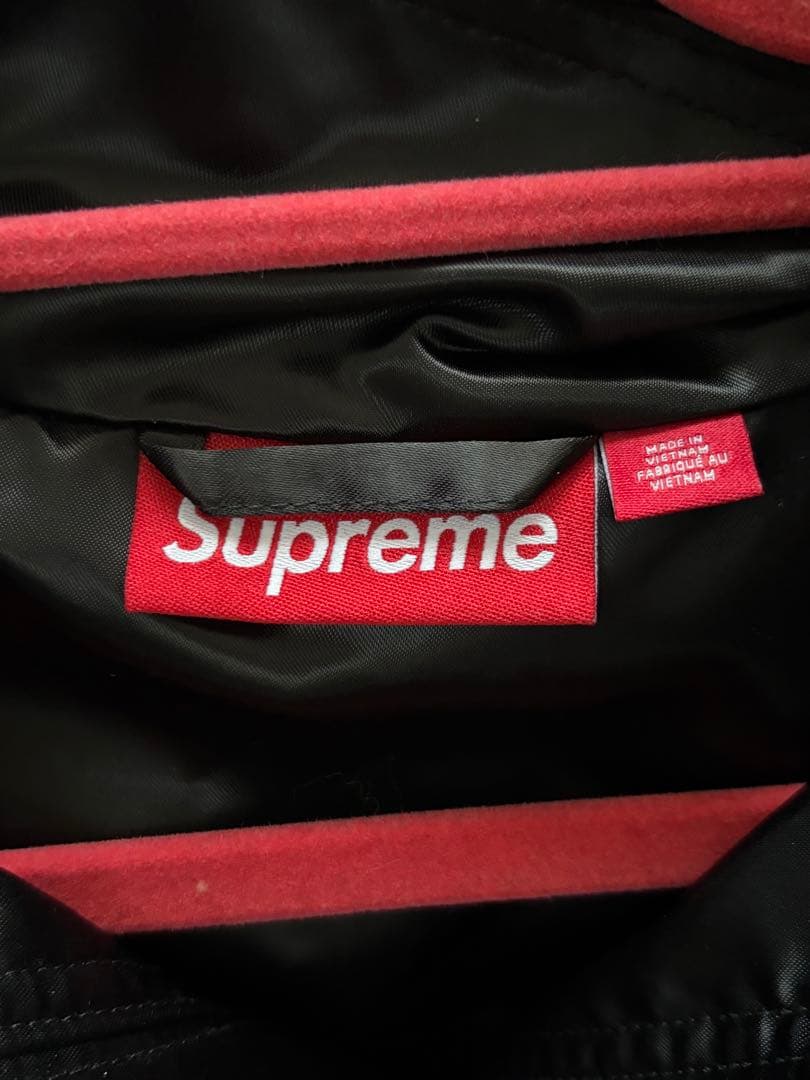 ジャケット・アウター Supreme Satin Hooded Track Jacket Black