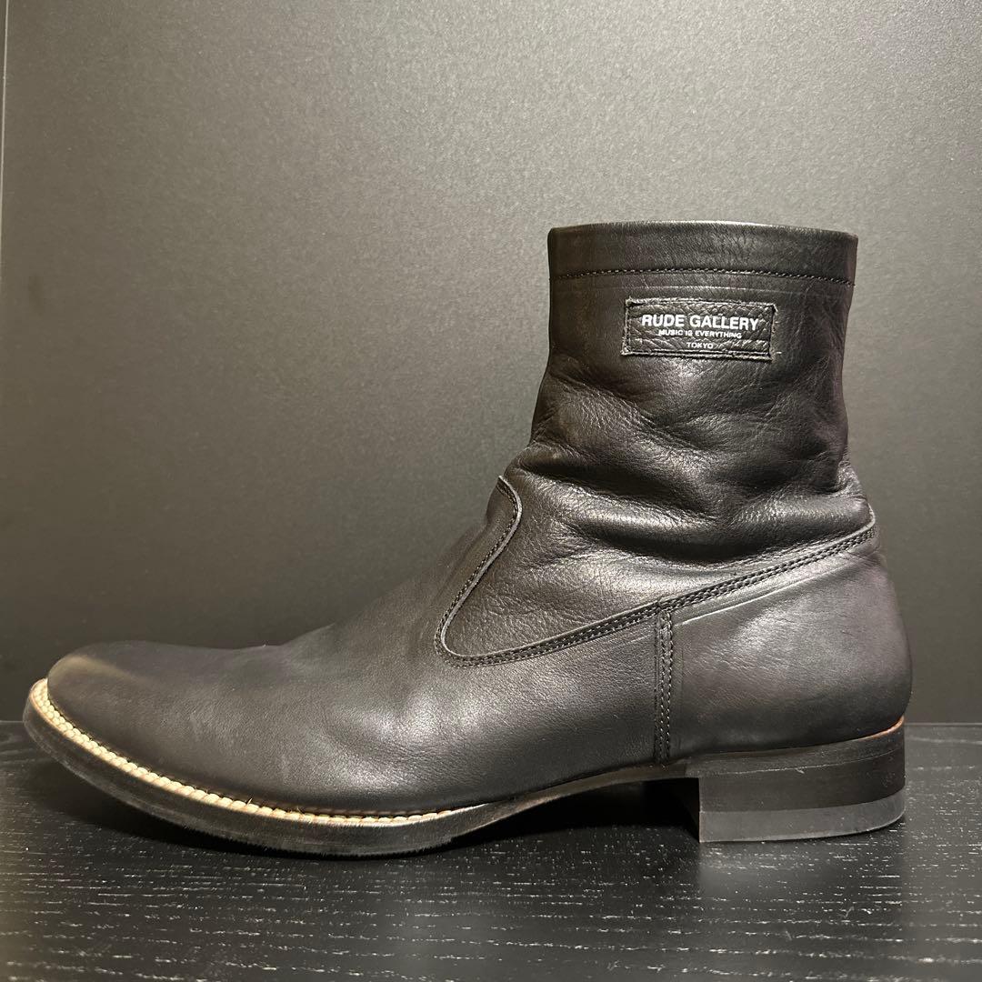靴 RUDE GALLERY SIDE ZIP BOOTS