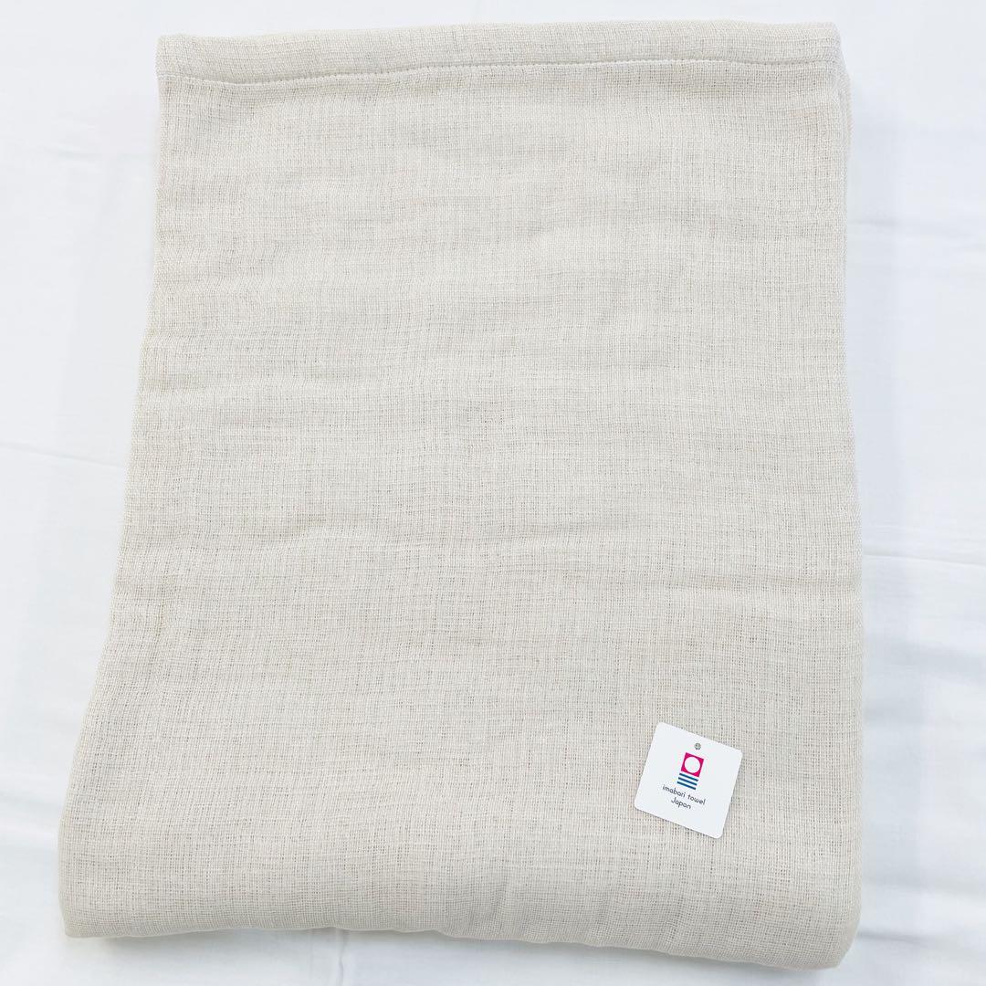 今治5重ガーゼケット シングル ベージュ×1枚，パットシーツ　シングル×1枚