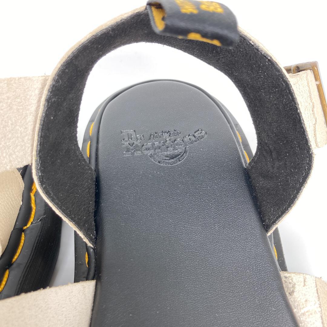 ドクターマーチン　GRYPHON QUAD　レザーストラップサンダル　ベージュ