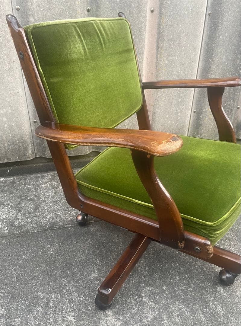 稀少/カリモク/コロニアル/デスクチェア/アームチェア/回転椅子/椅子/③