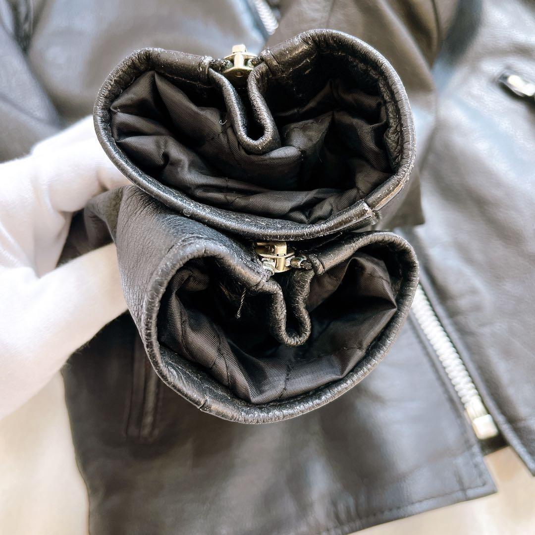 Freedom レザージャケット シングルライダース 牛革 本革 キルティング