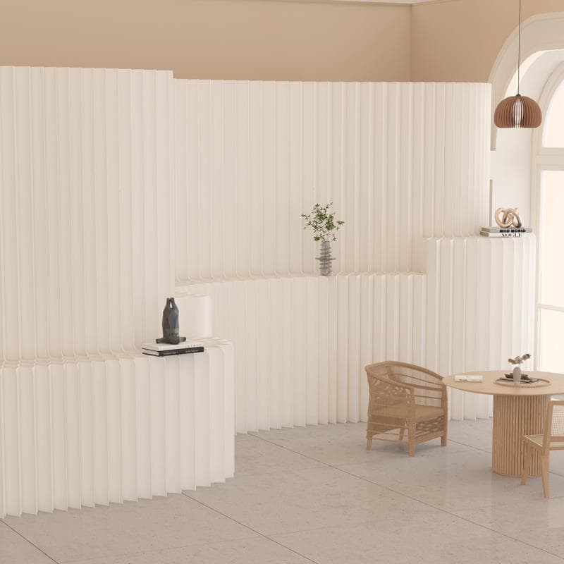 折りたたみパーテーション 間仕切り4段式高さ2.2ｍ長さ3ｍ持ち運び可能 目隠し