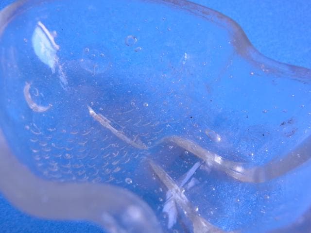 戦前　金魚型　ガラス　ぺろぺろ　とろとろ　古い菓子型　昭和初期　大正　型吹き