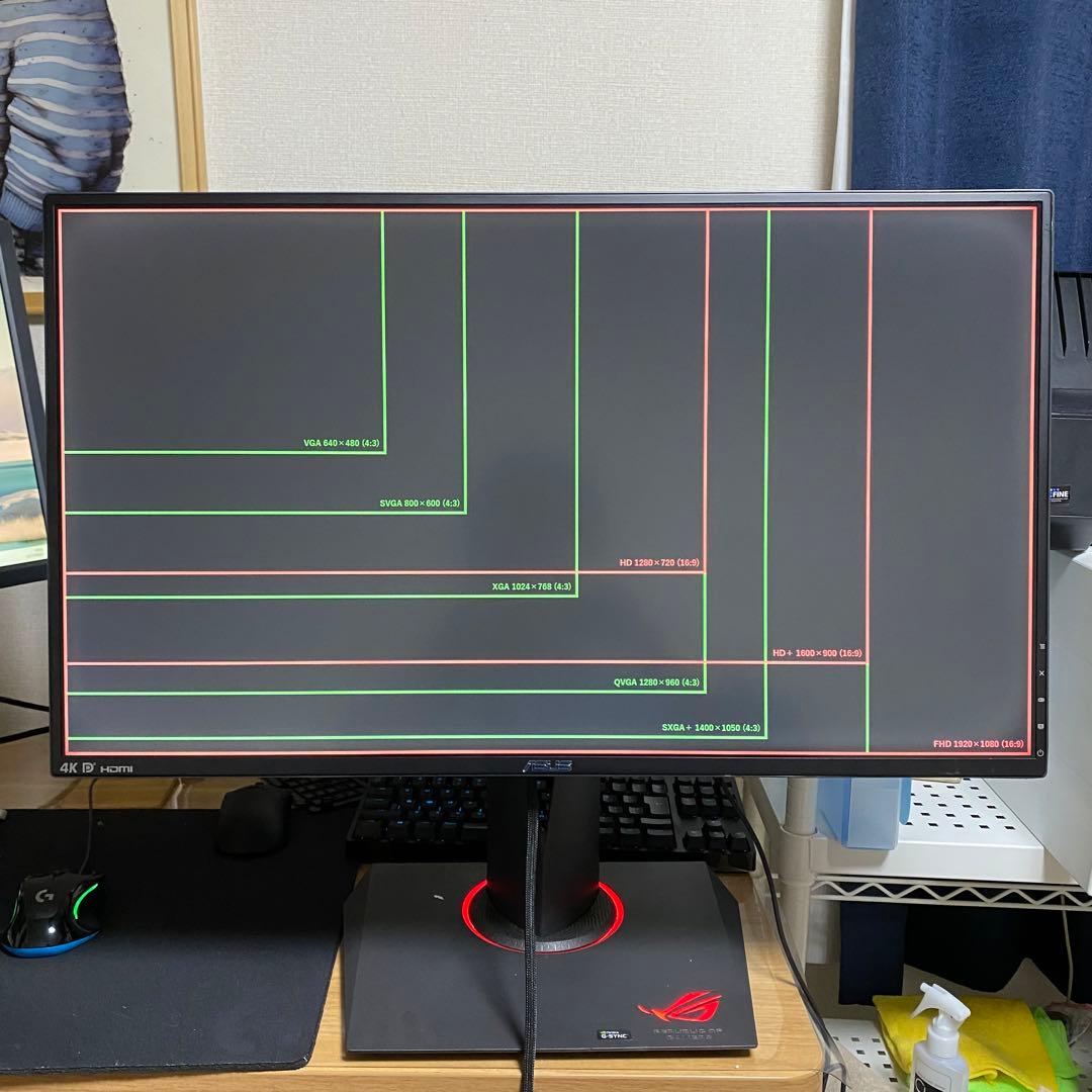 ASUS ROG Swift PG27AQ 27型4Kゲーミングモニター　美品