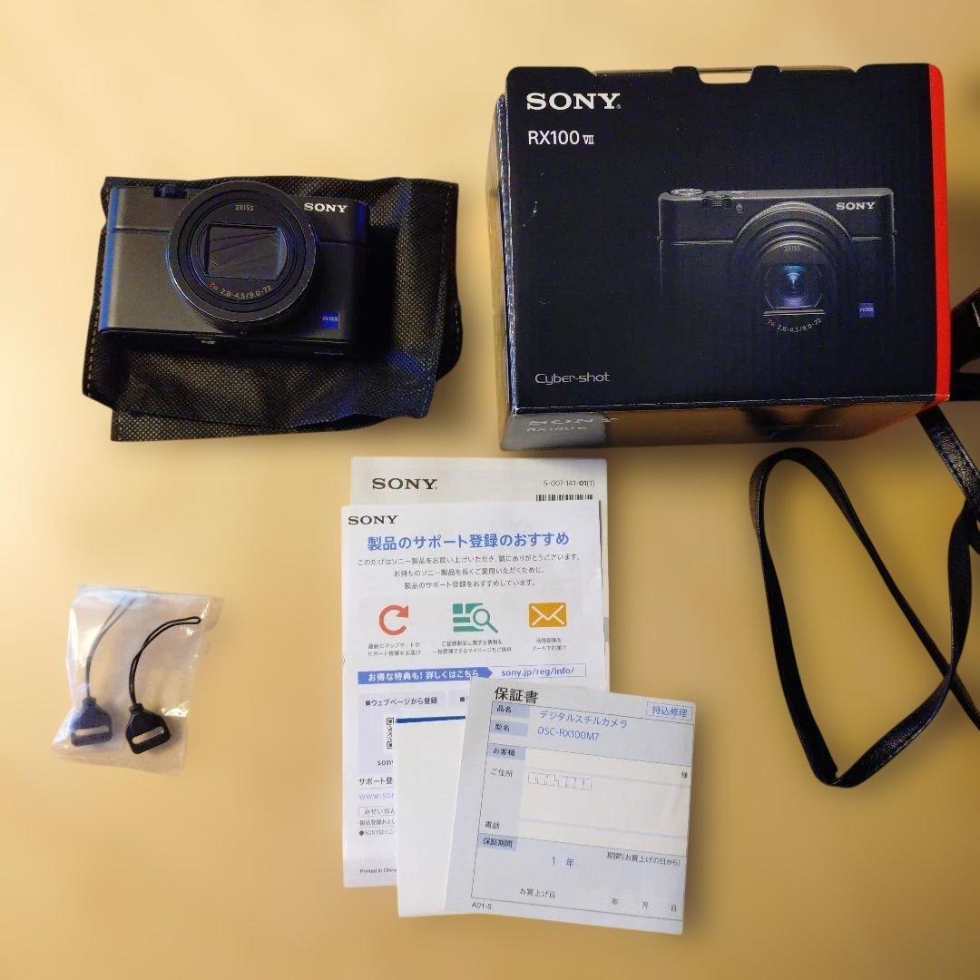 SONY RX100m7 コンパクトデジタルカメラ　SDカード、純正ケース付き