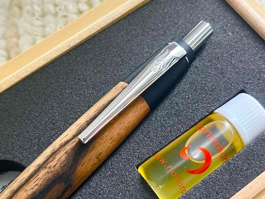 野原工芸　特上黒柿　スタンダードボールペン