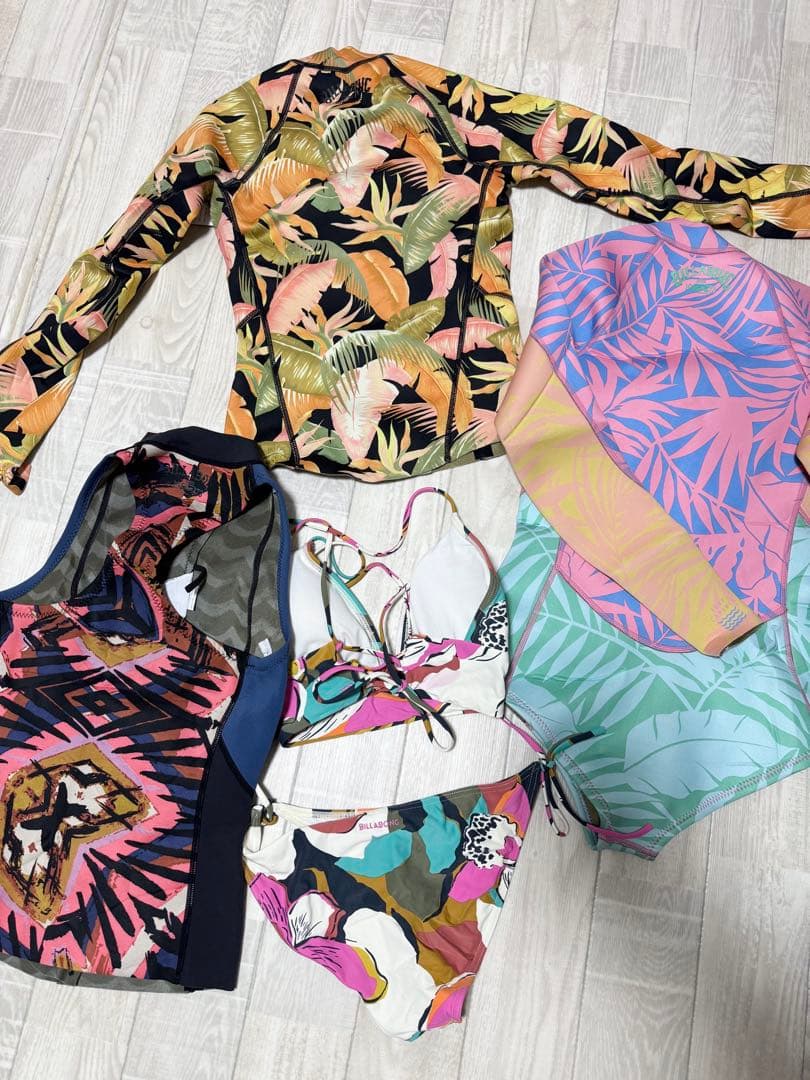 Billabong ウェットスーツ,ビキニ4点セット