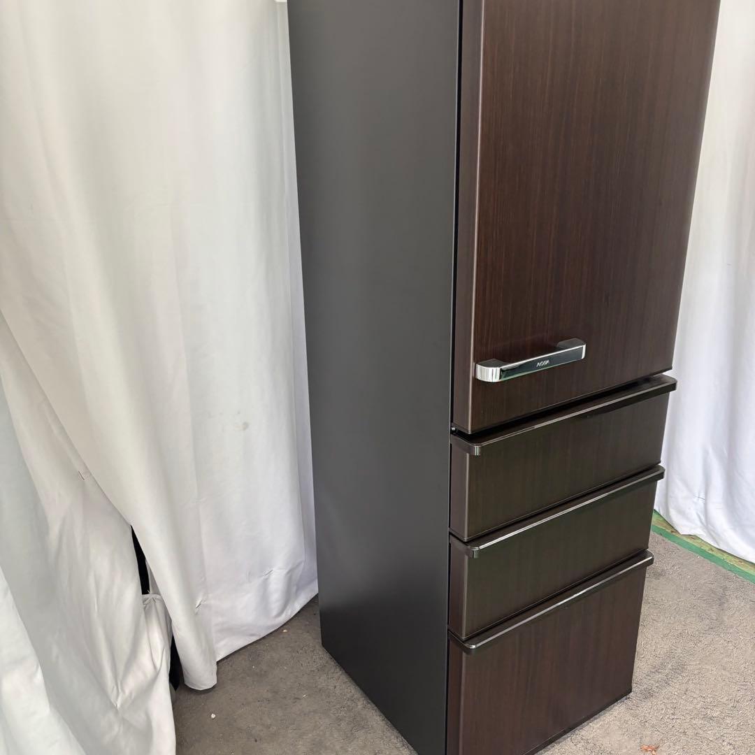 551⭕️未使用展示品　冷蔵庫　AQUA　大型　375㍑　木目調　綺麗　設置無料