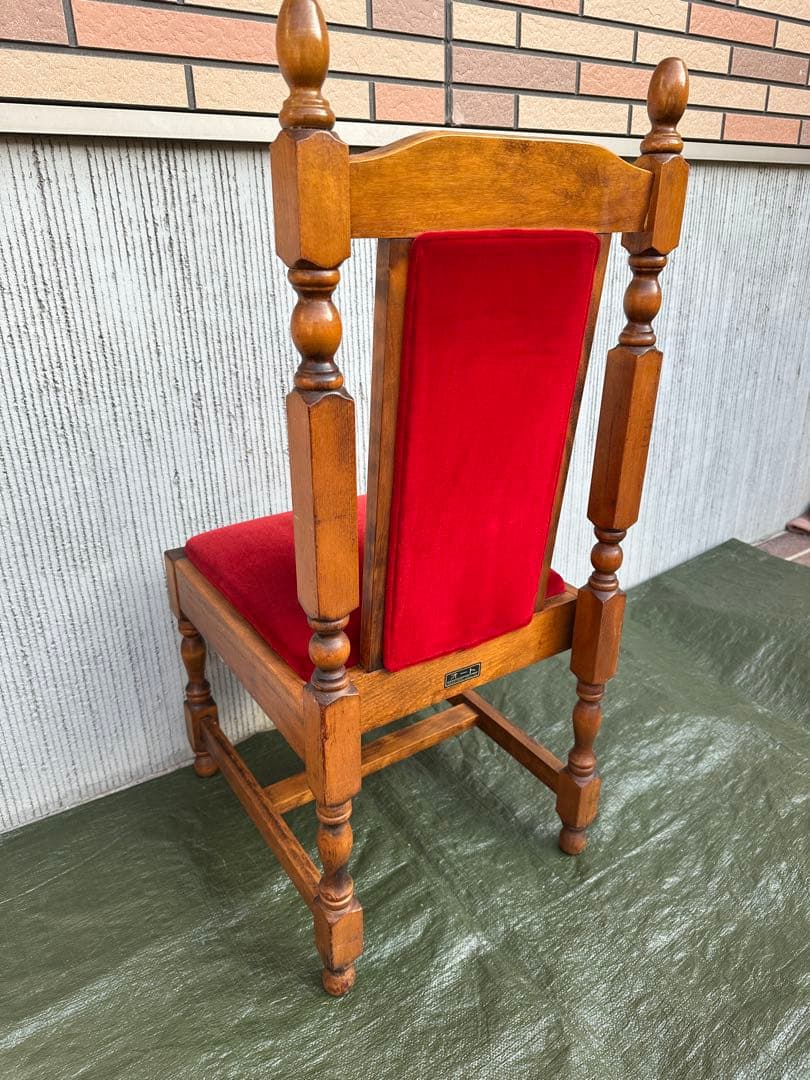 【ダイニングチェア】国産　ハイバックチェア　英国スタイル　ジャパンヴィンテージ◎