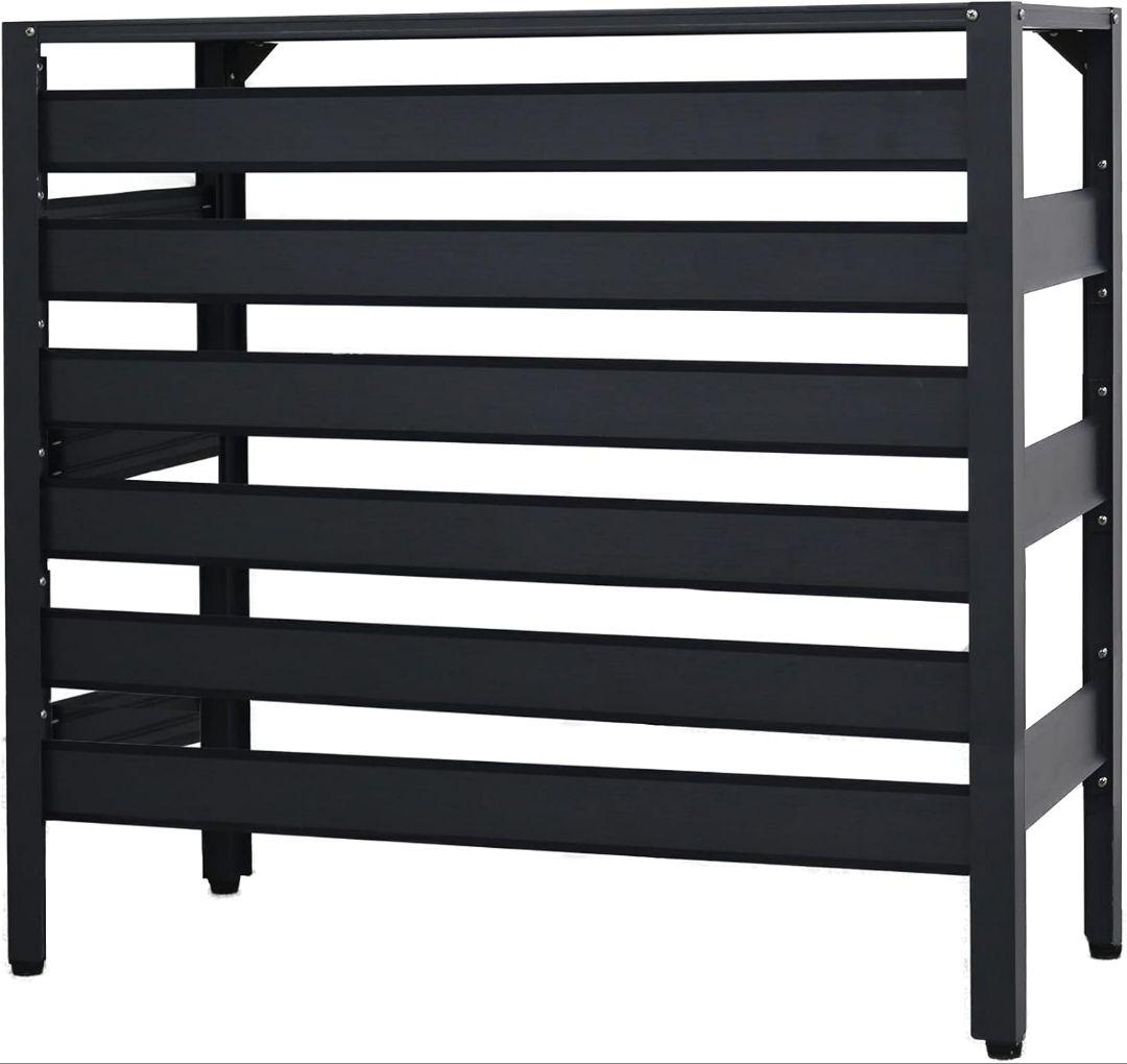 アルマックス(Almax) アルミ室外機カバー (ブラック) 特大ジャンボタイプ