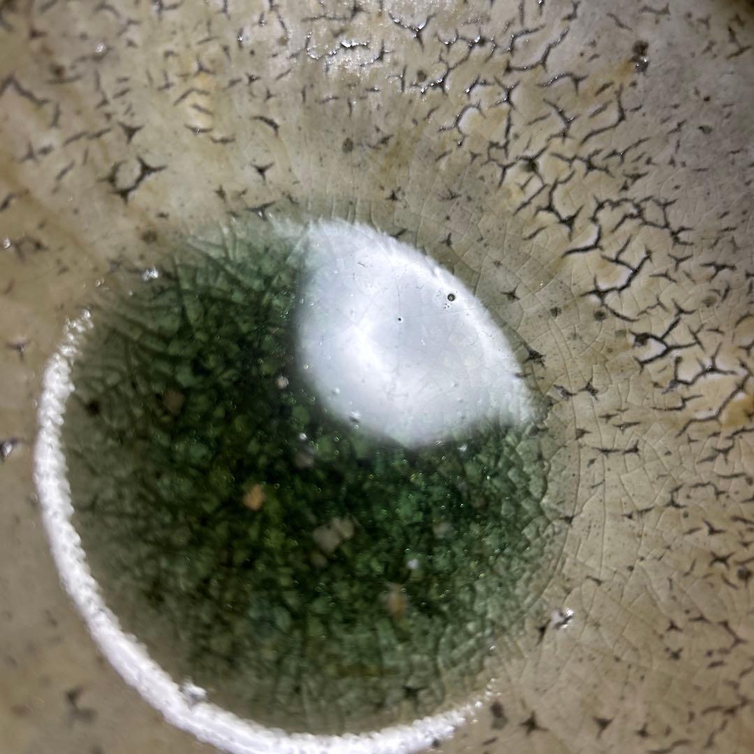 作家　陶芸作家　4.5寸鉢　２つ　ビードロ粉引き