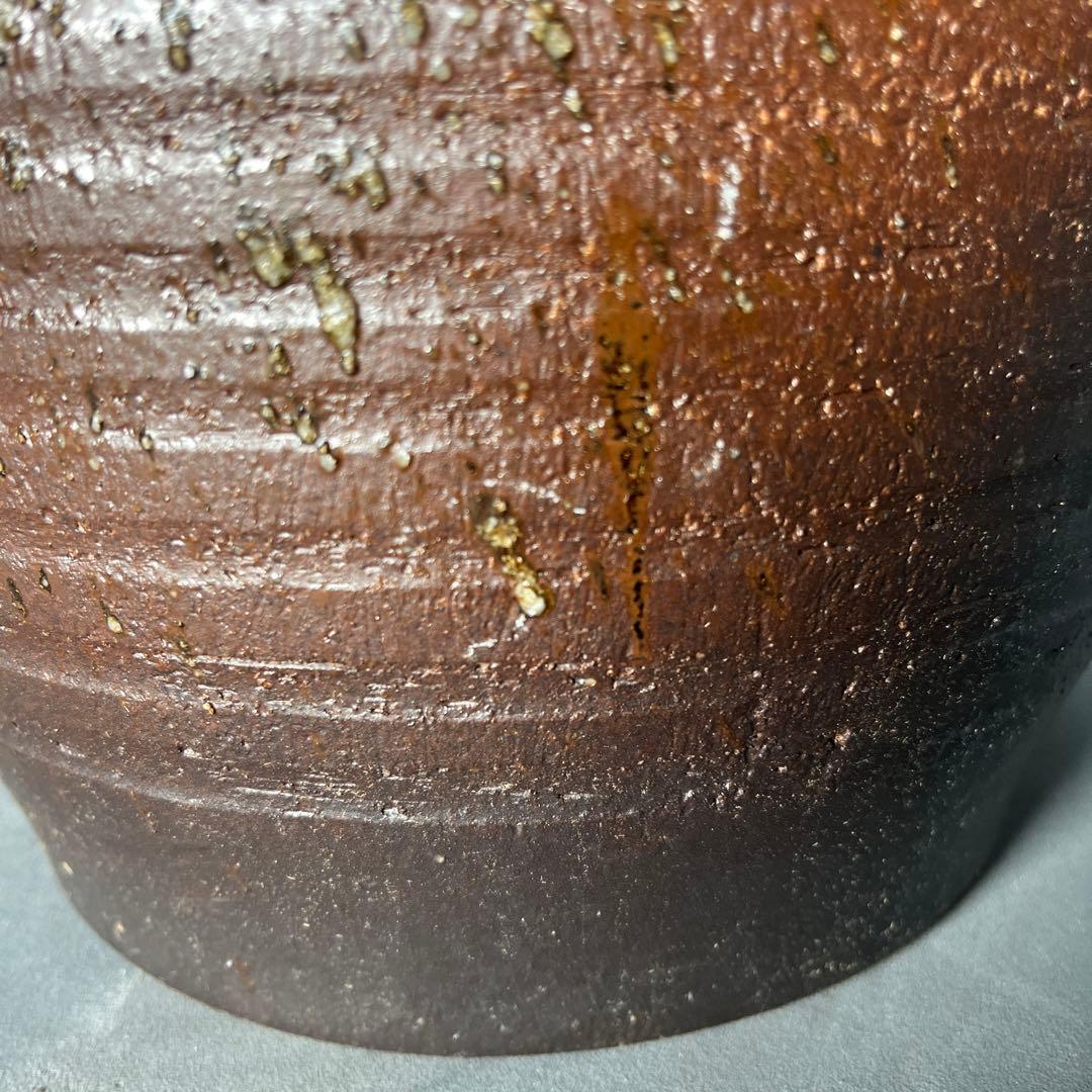 信楽焼傘立て  古信楽縄手付 高さ44cm