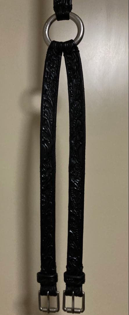 【最高級品】RalphLauren アリゲーター カービング ベルト