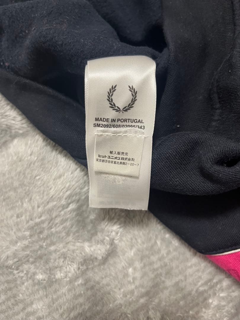 Fred Perry Thames スウェット M ネイビー/ピンク