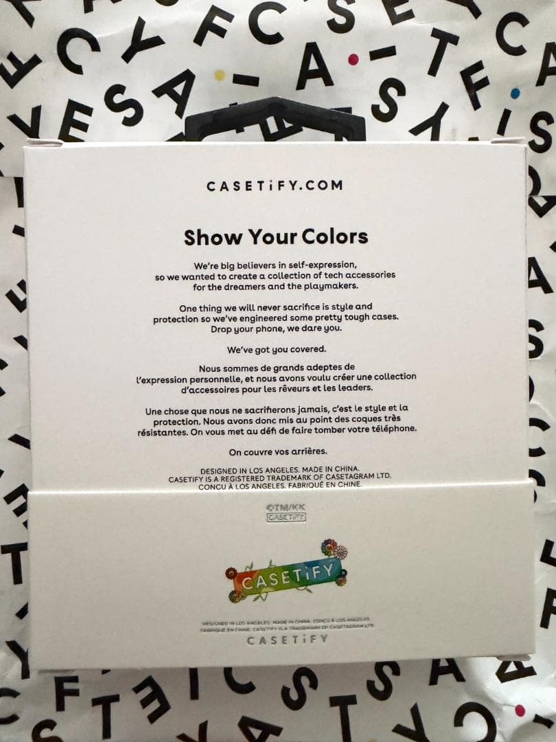 ケースティファイ♡スマイル (レインボー) イヤホンケース インパクト ケース