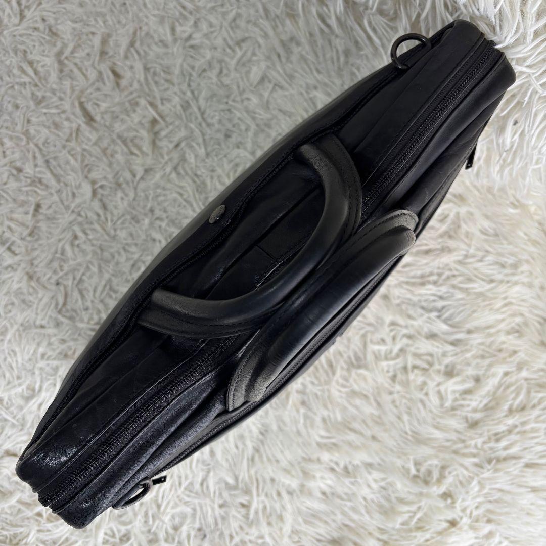 【激レア 美品】ポーター　吉田カバン　アメイズ　ビジネスバッグ　オールレザー　黒