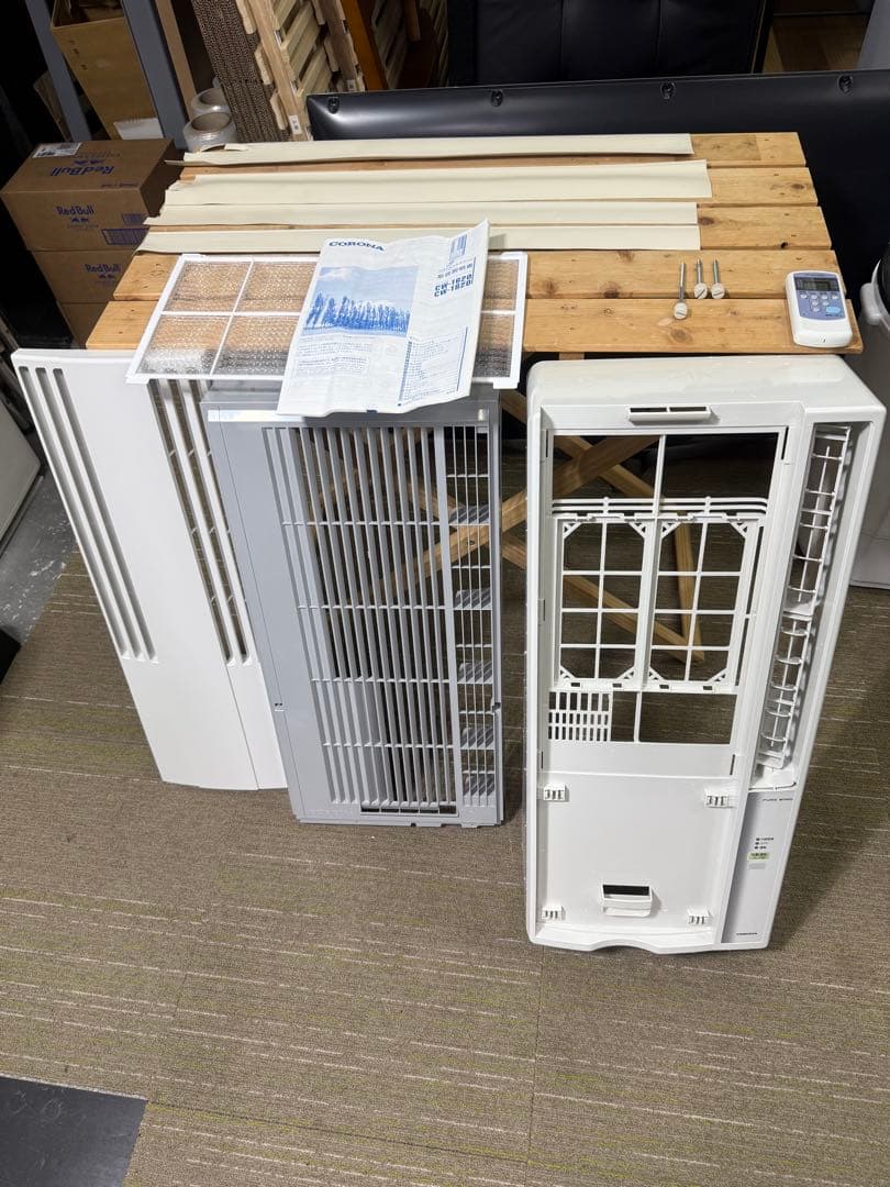 【分解洗浄消毒作業済】CORONA 窓用エアコン CW-1620ウインドエアコン