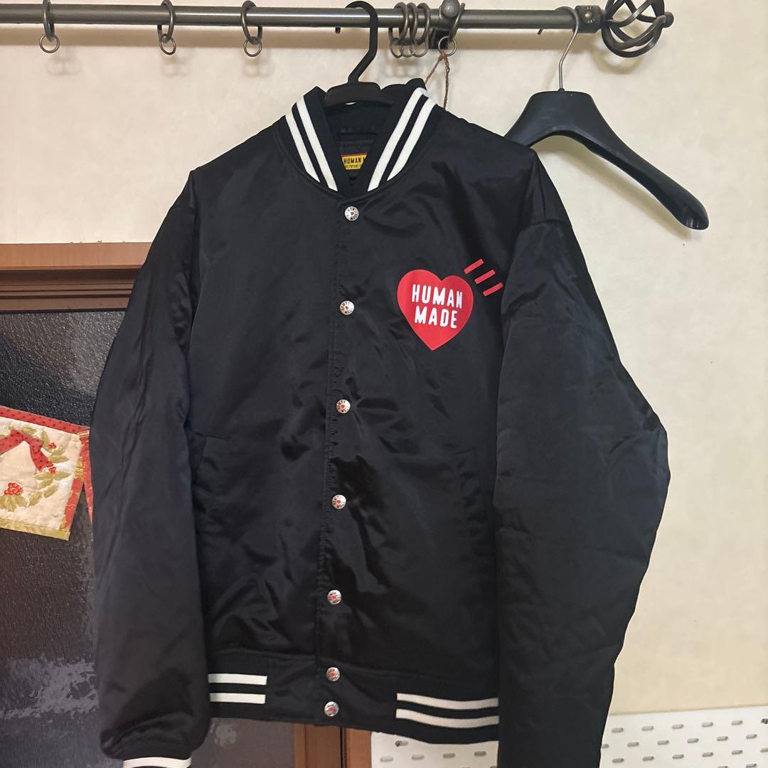 ジャケット・アウター HUMAN MADE NYLON STADIUM JACKET BLACK M