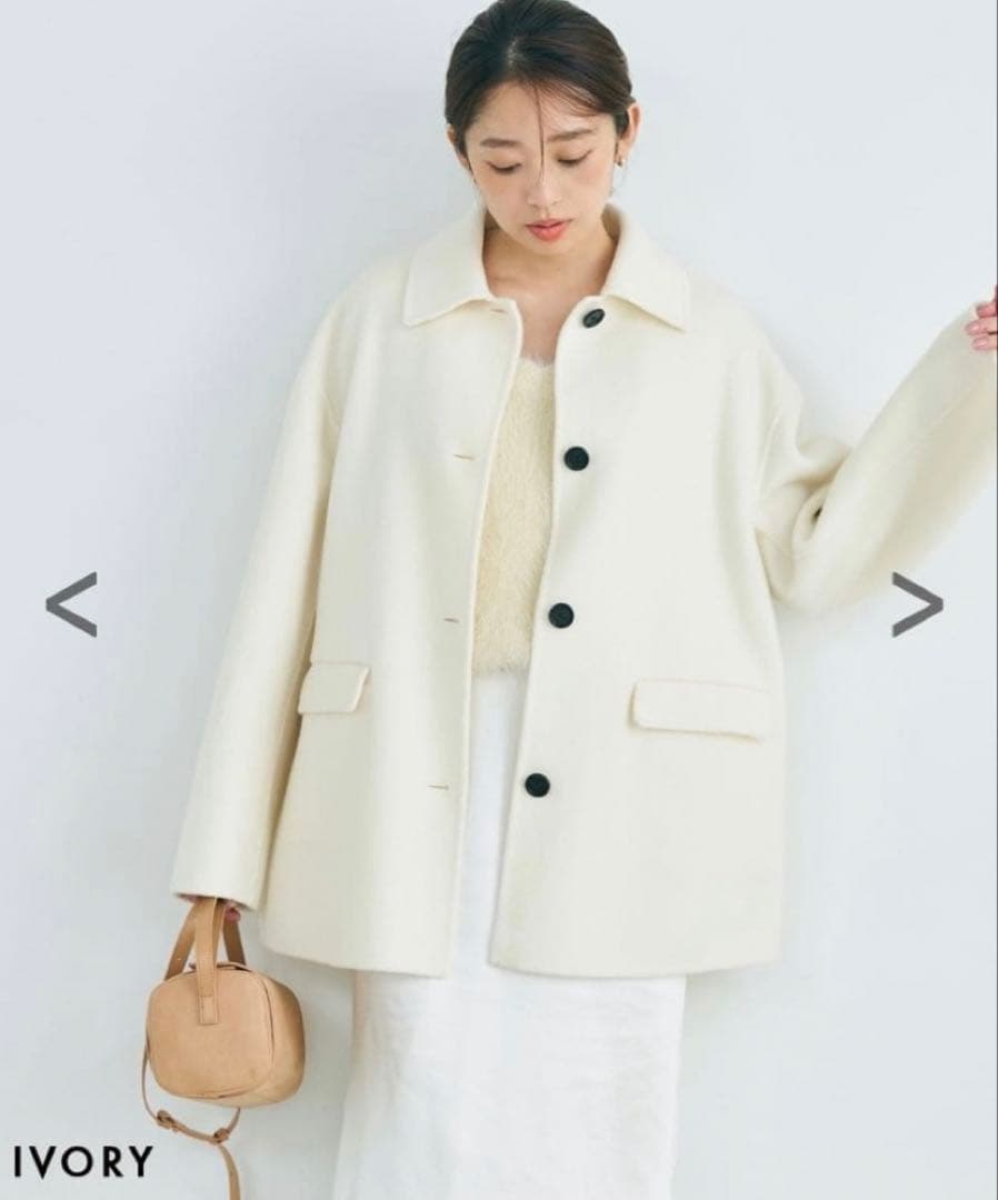 【meime_i❤︎様】専用 リバー ミドルコート／ホワイト