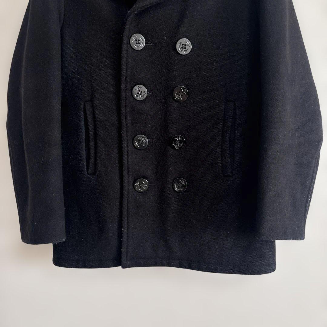 Schott ピーコート ダブル U.S. 740N ブラック