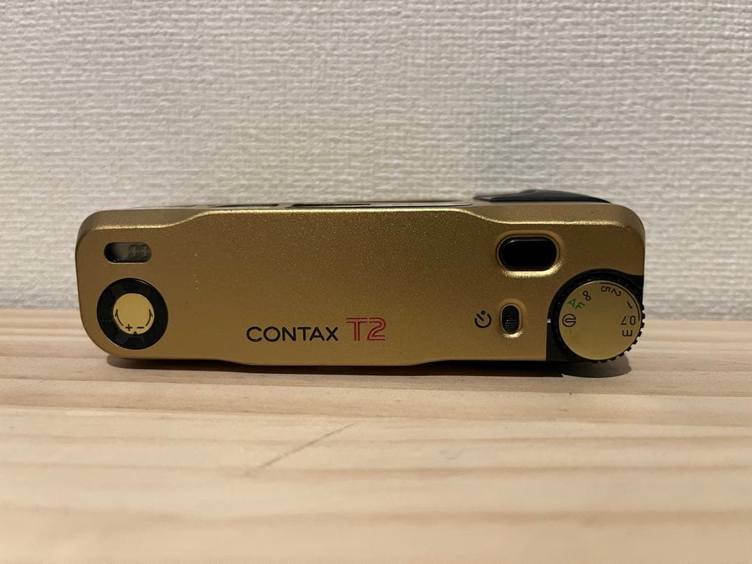 美品 完動品 CONTAX T2 チタンゴールド フィルムカメラ #25349