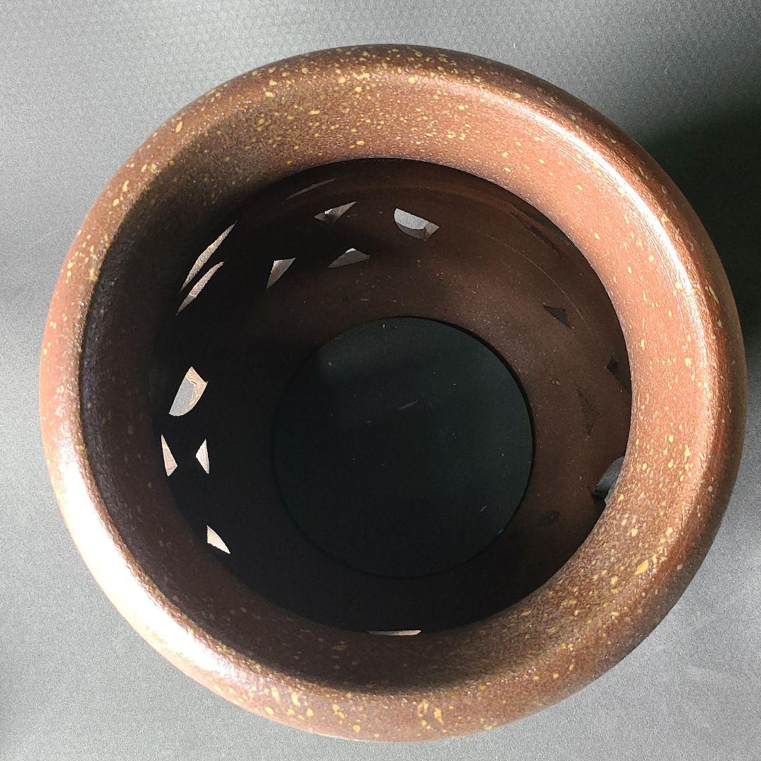 信楽焼傘立て  唐草大壷  高さ５４cm