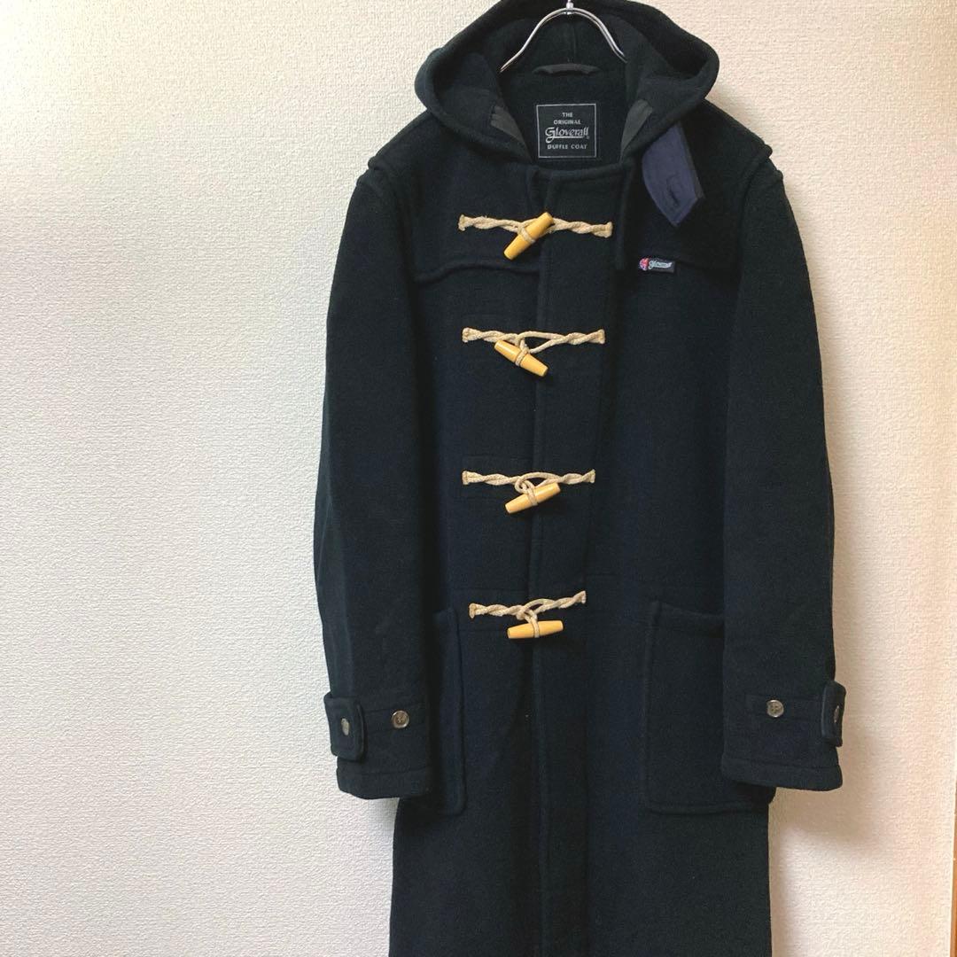 英国 希少 グローバーオール men's BIGI Wネーム ダッフルコートXL