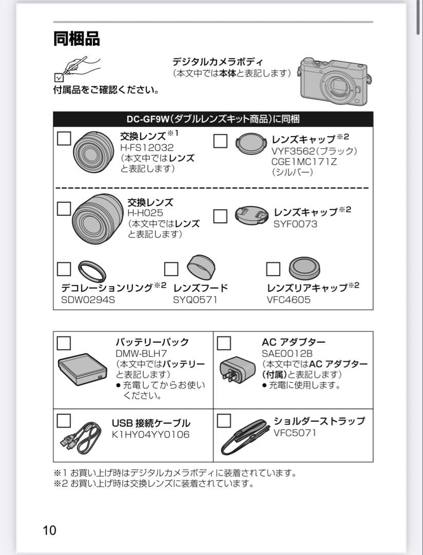 デジタルカメラ Panasonic LUMIX G DC-GF9W
