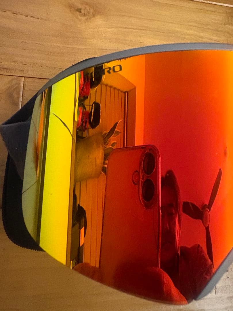 Giro レッドミラーゴーグル ケース付き