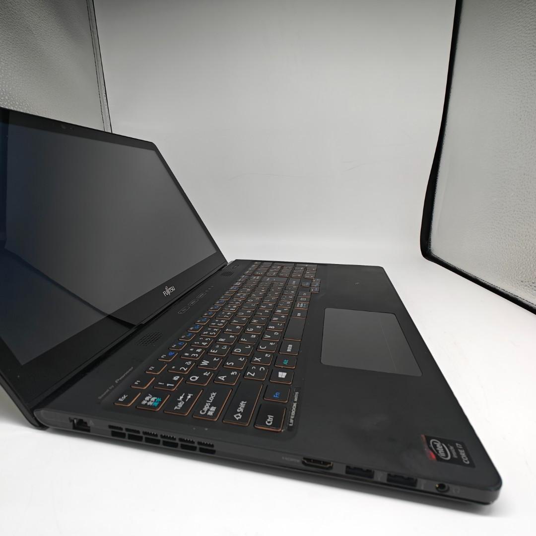 【富士通】AH77 高速i7 SSD256GB 16GB ブラック ノートPC