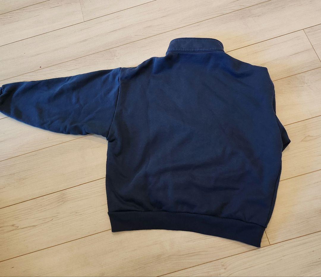 alo ネイビー ハーフジップ トレーナー