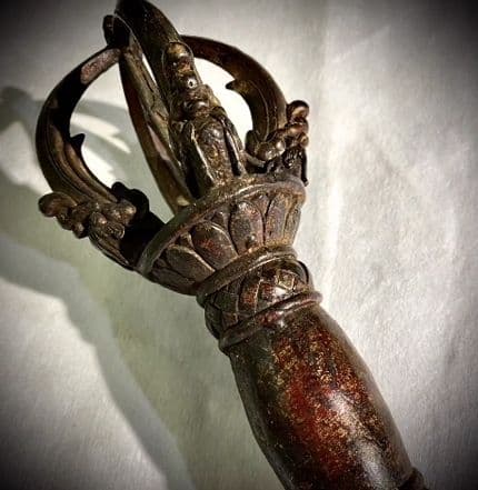 銅器 仏教  金剛杵 古美術 コレクション品 銅製 工芸品 彫刻装飾品置物