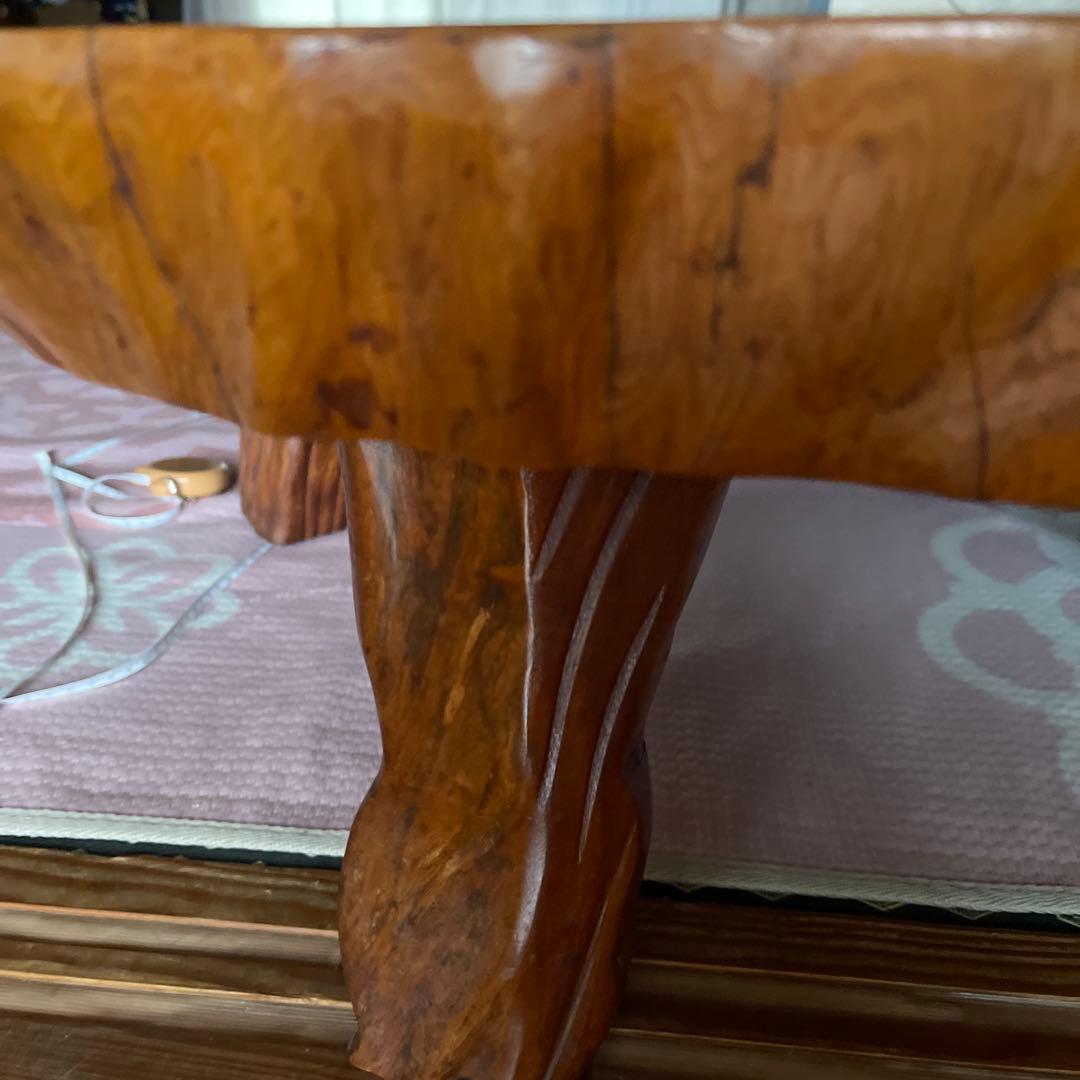 天然木製座卓 昭和レト写真追加しました