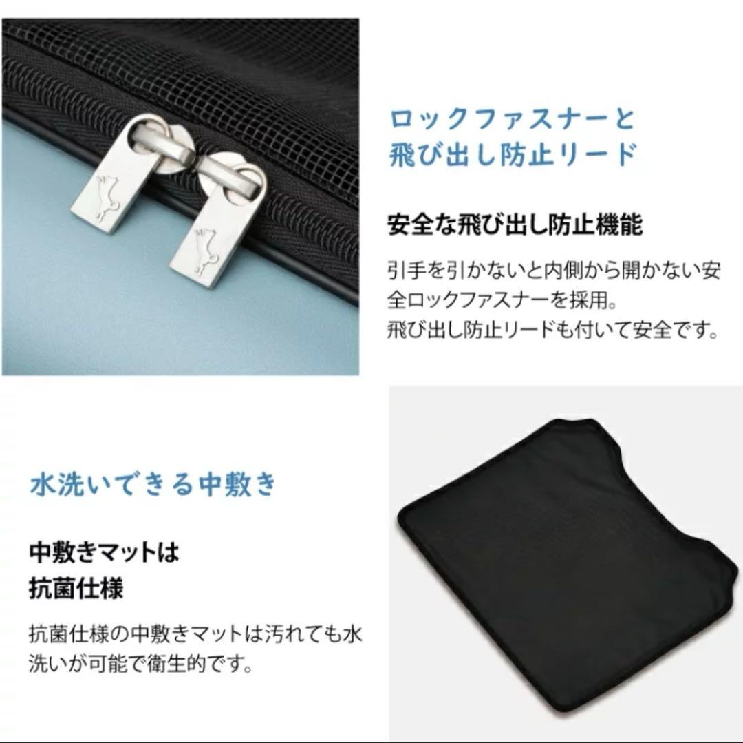 【美品】PETICOペットキャリーLサイズ、グレー