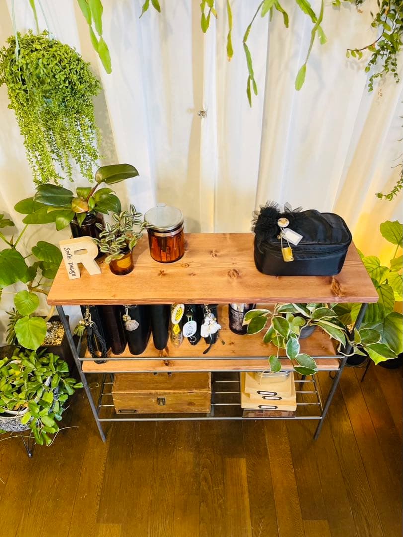 送料込）アイアン家具　アイアンシェルフ 男前　モダン　インダストリアル　無骨