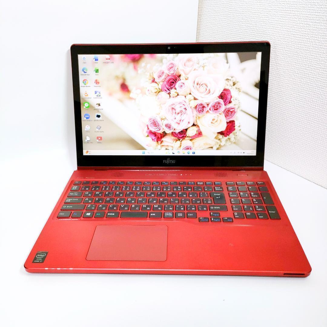 タッチパネル✨️Corei7 Win11 SSD カメラ付き富士通ノートパソコン