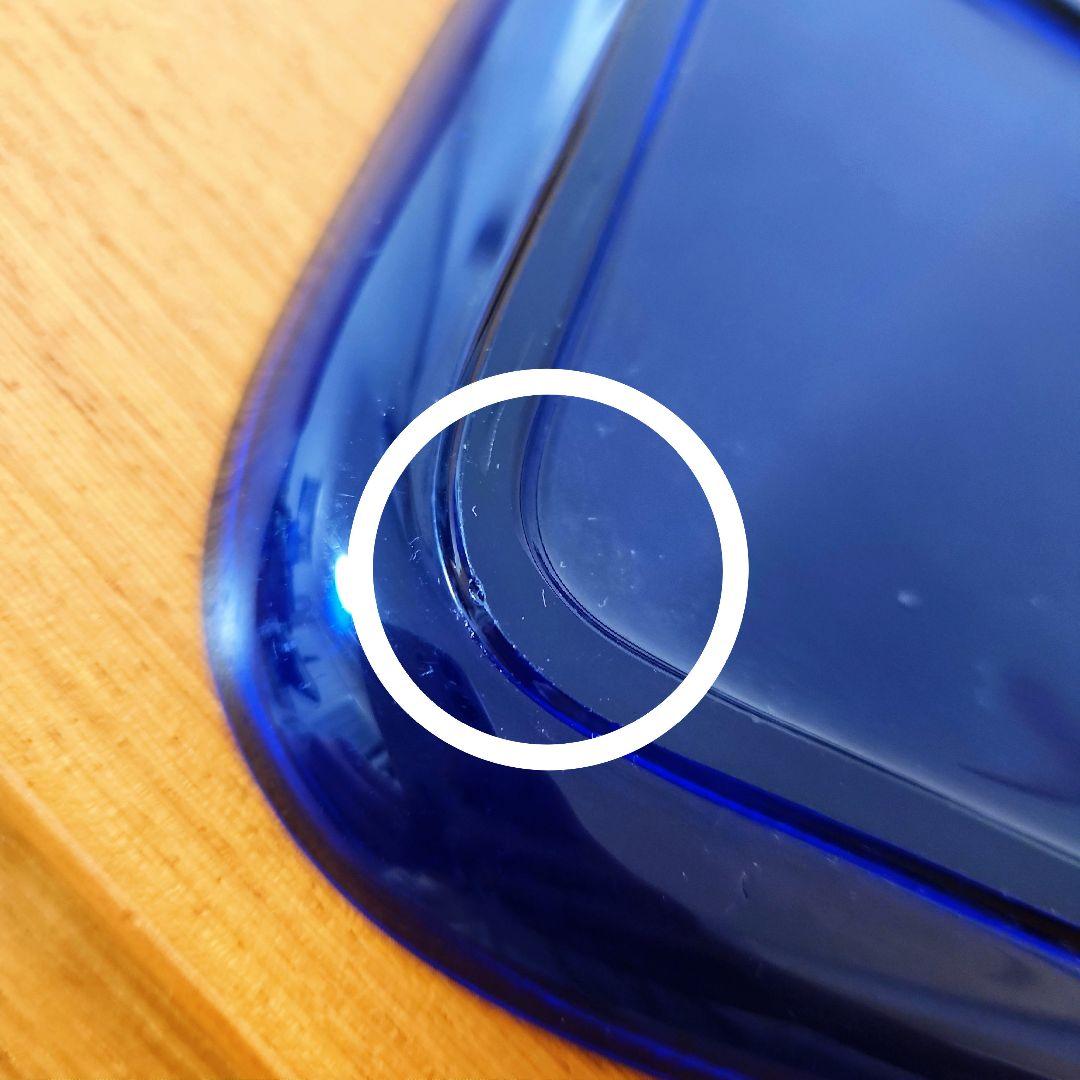 カイ・フランク　チークトレイ　スクエア　ブルー　プレート　三枚セット