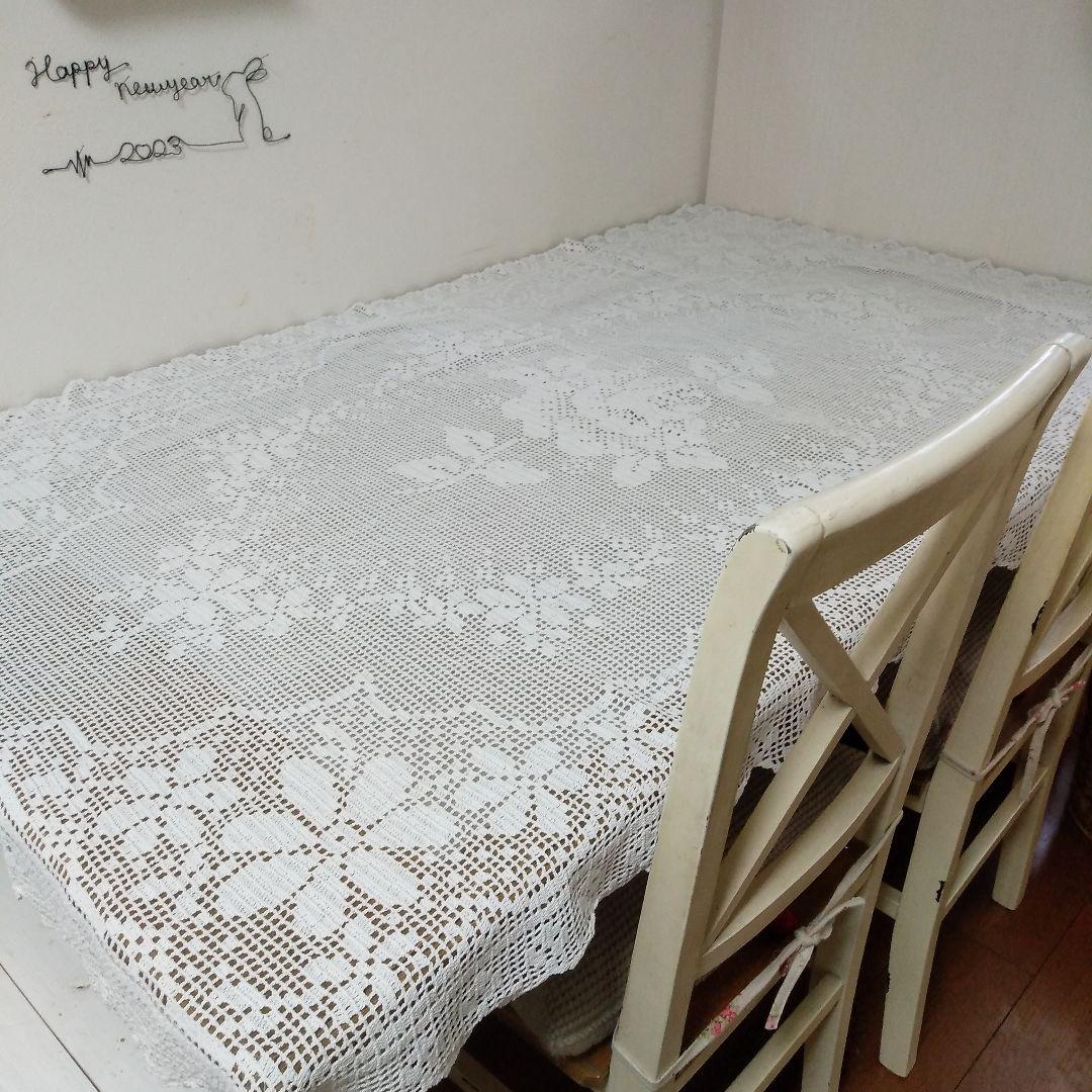 レース編みテーブルクロス ニャンコ