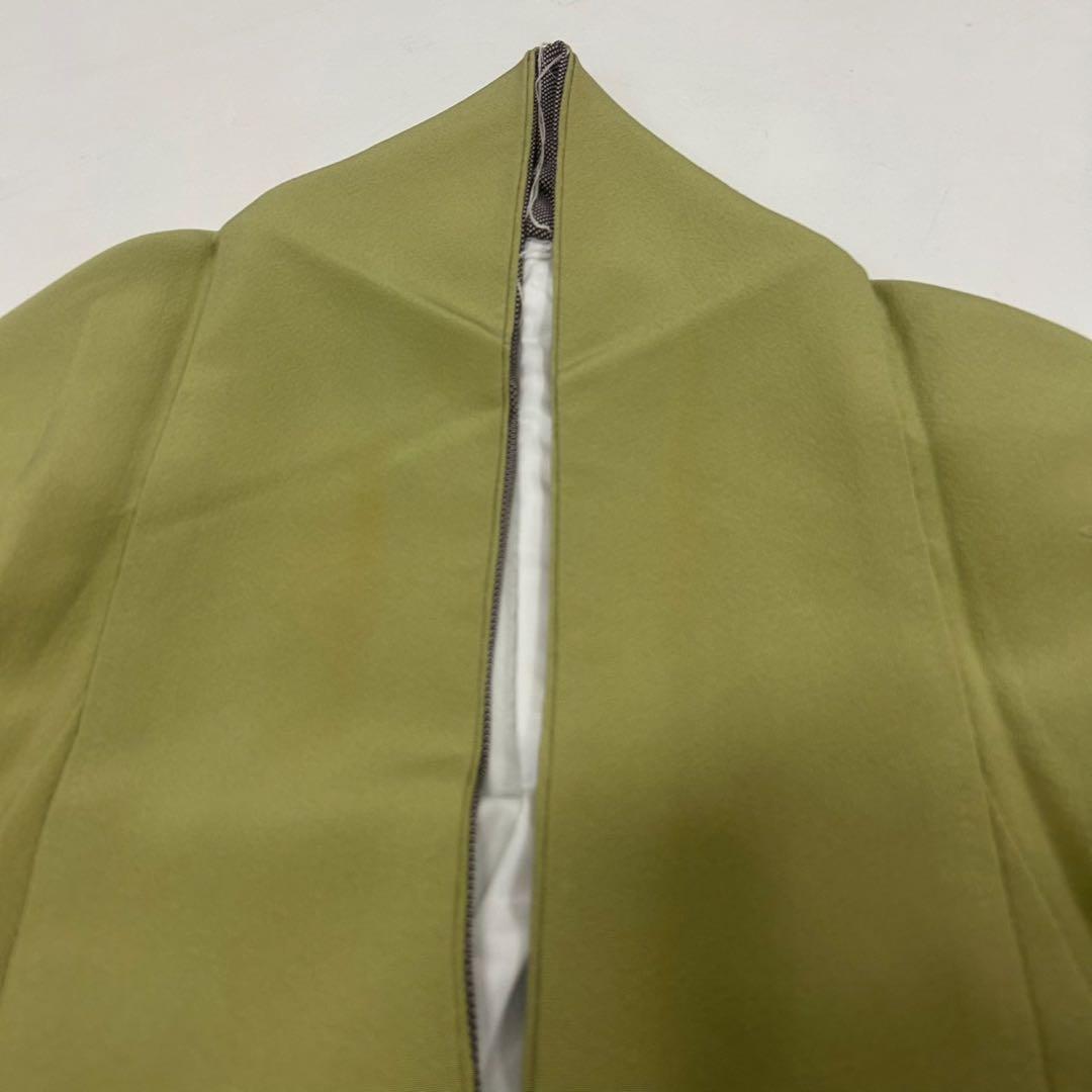 なか様　AK-4479 汕頭刺繍 蘇州刺繍 薄抹茶 裄67 紋無し 付下げ