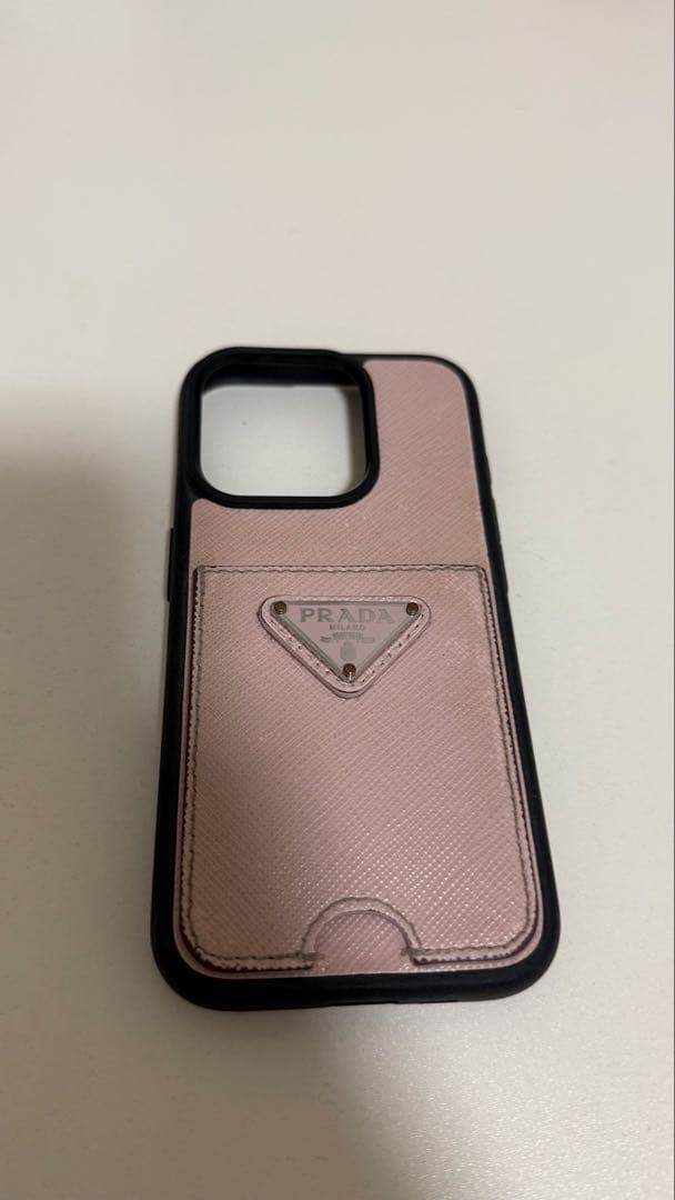 PRADA ピンクレザー iPhoneケース