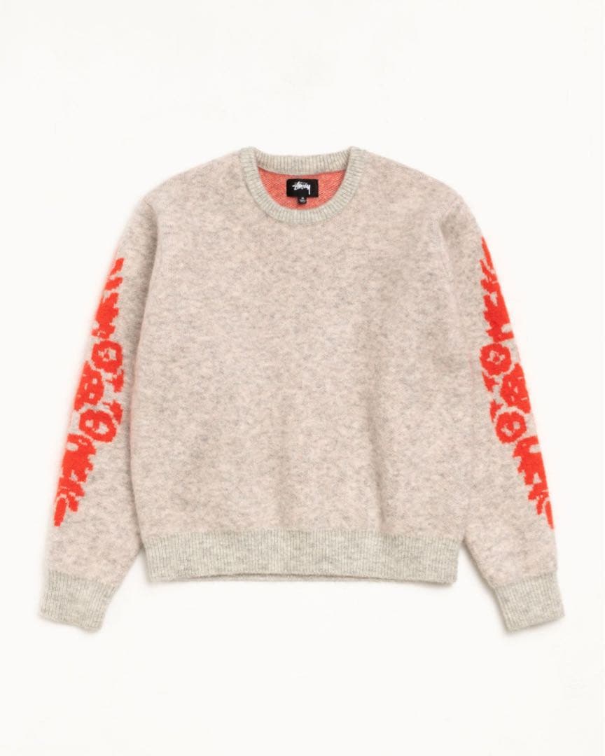 トップス stussy 25aw MOHAIR FLOWER SWEATER L