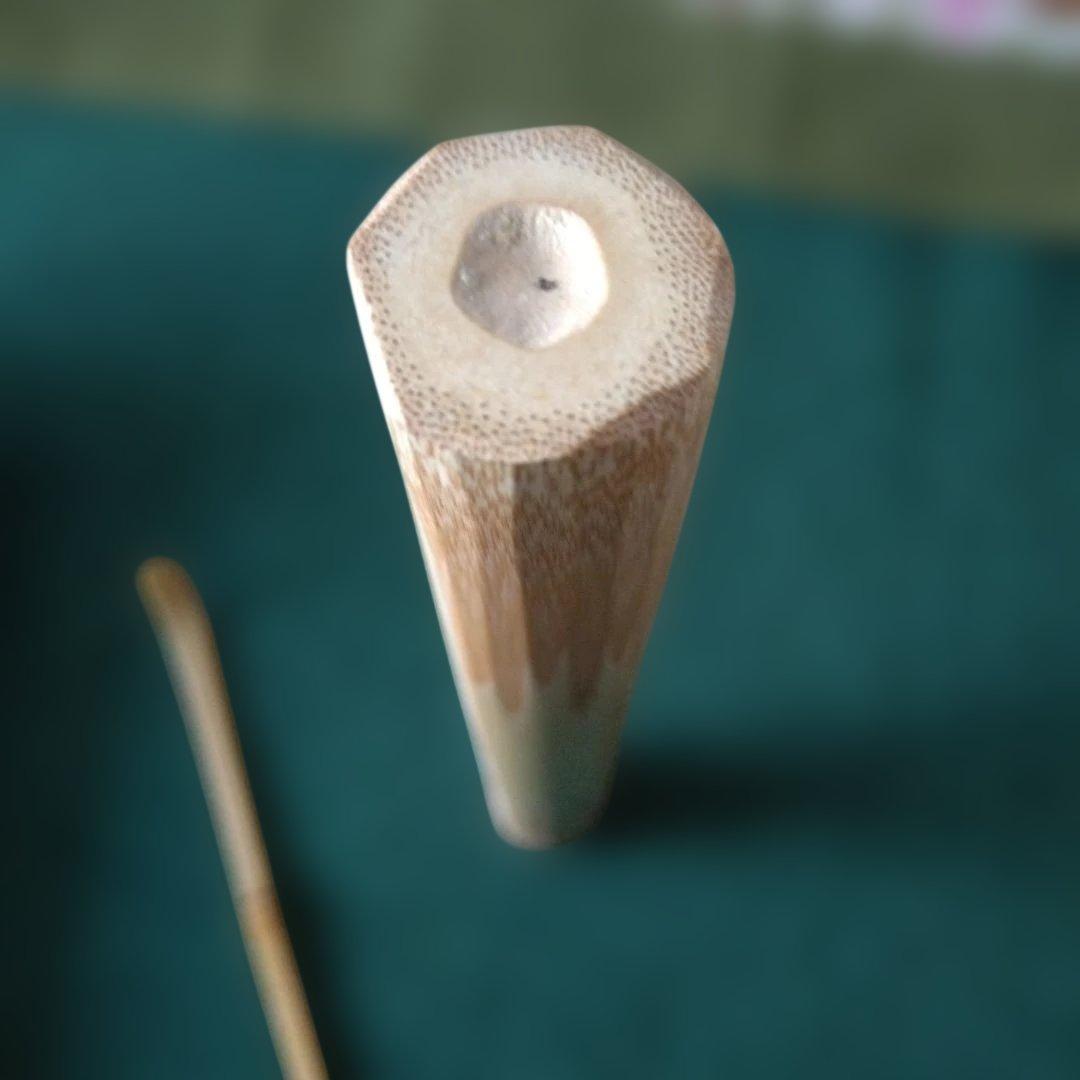 ラッキー　竹製 茶杓 専用ケース付き