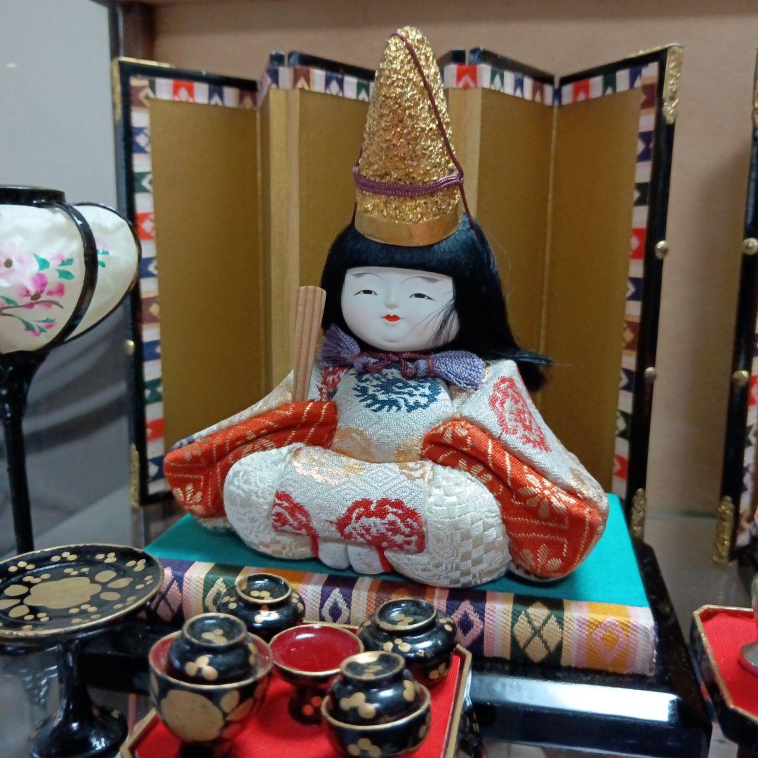 人間国宝　初代原米州作　雛人形　木目込み人形　昭和レトロ　ケース付き